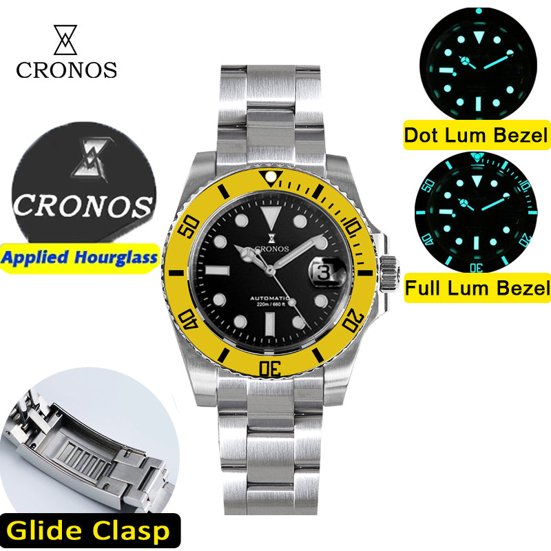 Cronos New 40mm Miyota9015 Diver Men Watches L6045