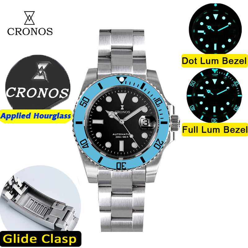 Cronos New 40mm Miyota9015 Diver Men Watches L6045