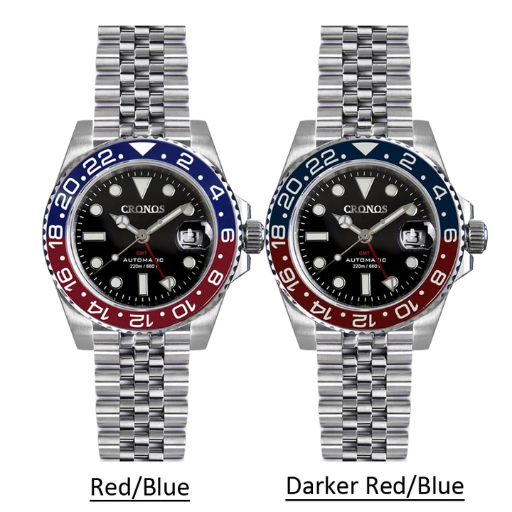 ★★US Warehouse★★Cronos NH34 GMT Automatic Men Watch L6020M