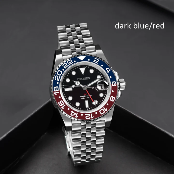 ★★US Warehouse★★Cronos NH34 GMT Automatic Men Watch L6020M