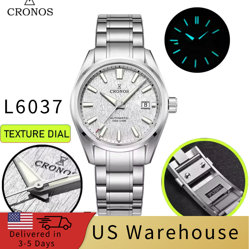 ★★US Warehouse★★Cronos Men Watch 39mm Automatic Watches L6037M