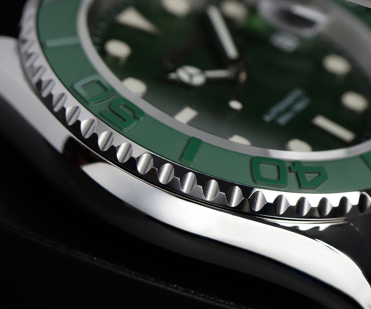 Cronos 2.5x Water Ghost Sub Dive Watch L6018 Fully Brushed Bracelet