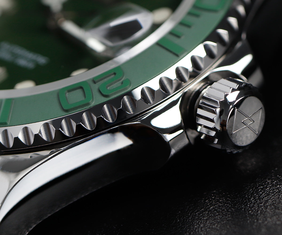 Cronos 2.5x Water Ghost Sub Dive Watch L6018 Fully Brushed Bracelet