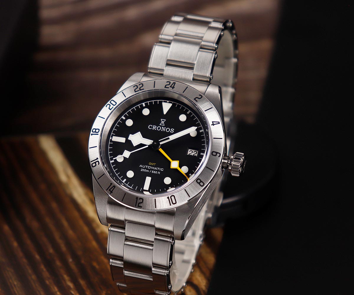 Cronos GMT BB Pro 39mm NH34 Automatic Men Watch L6022