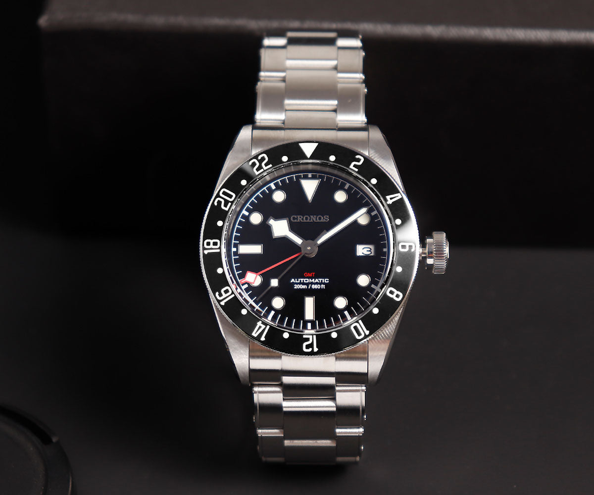 Cronos NH34 GMT Automatic Men Watch L6021