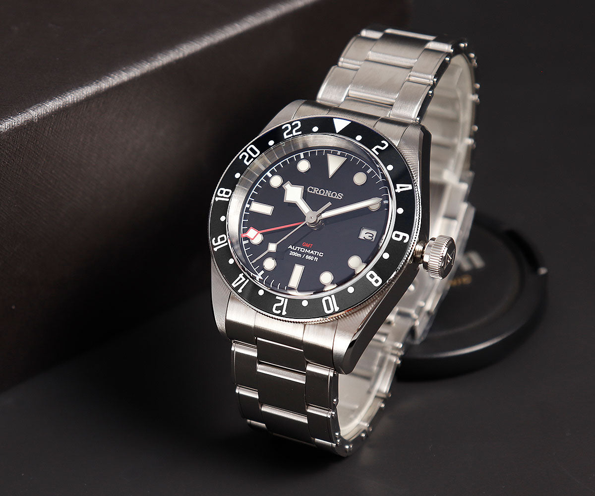 Cronos NH34 GMT Automatic Men Watch L6021