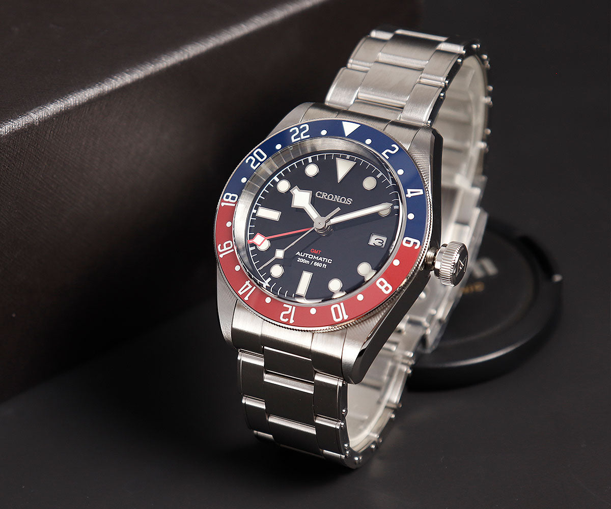 Cronos NH34 GMT Automatic Men Watch L6021