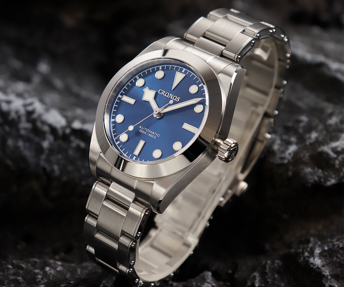 Cronos BB39 PT5000/SW200 Snowflake Automatic Watch L6026-Riveted bracelet