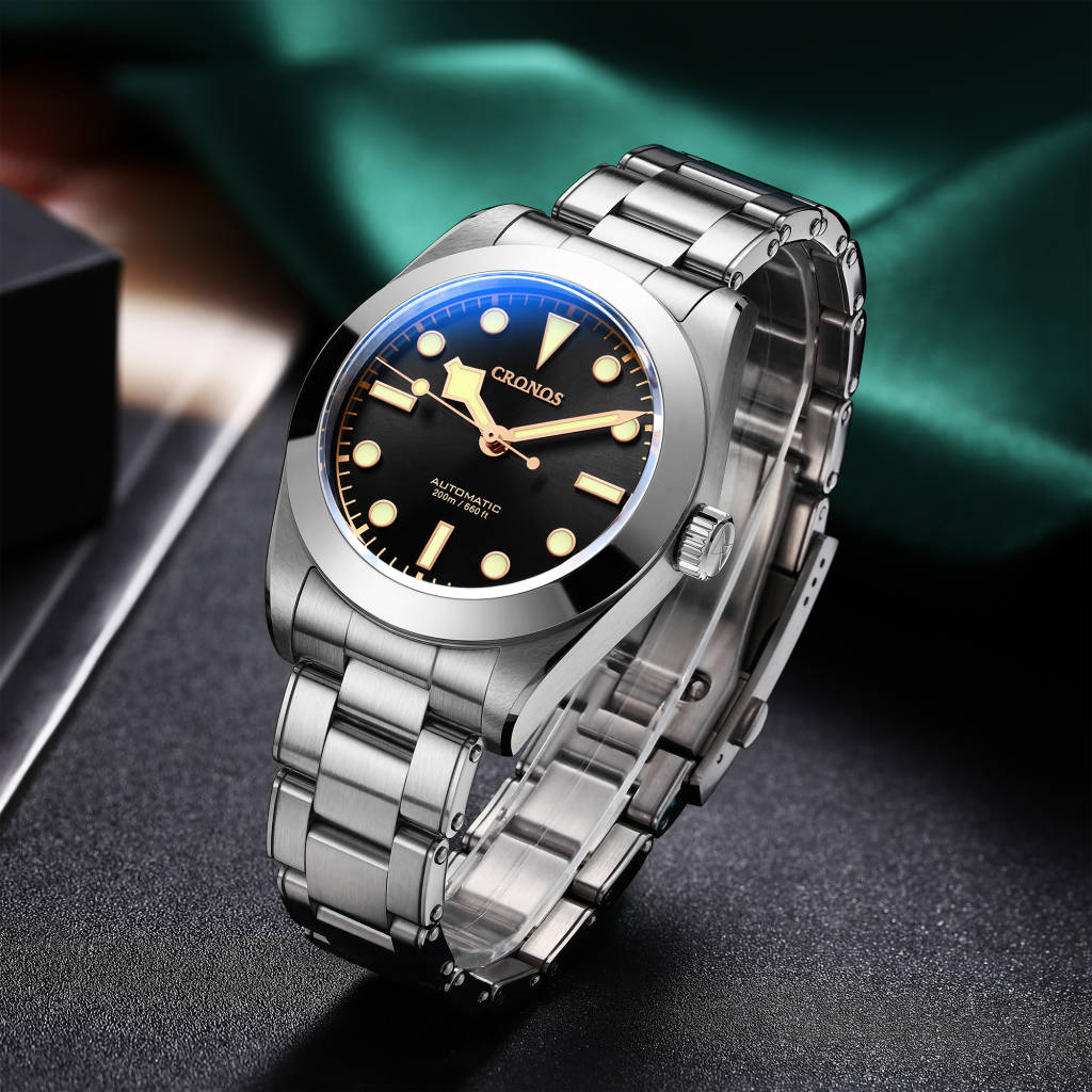 Cronos BB39 PT5000/SW200 Snowflake Automatic Watch L6026-Riveted bracelet