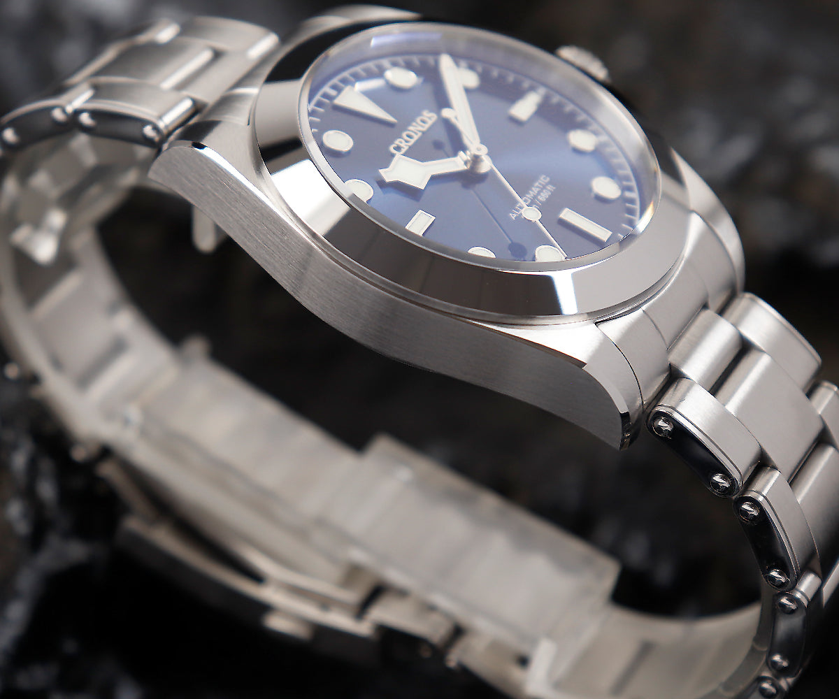 Cronos BB39 PT5000/SW200 Snowflake Automatic Watch L6026-Riveted bracelet