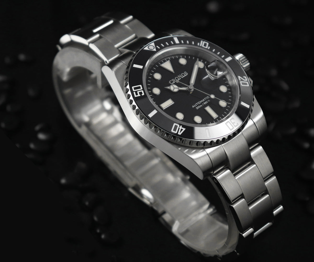 Cronos 2.5x Water Ghost NH35 Dive Watch L6015 with Calendar