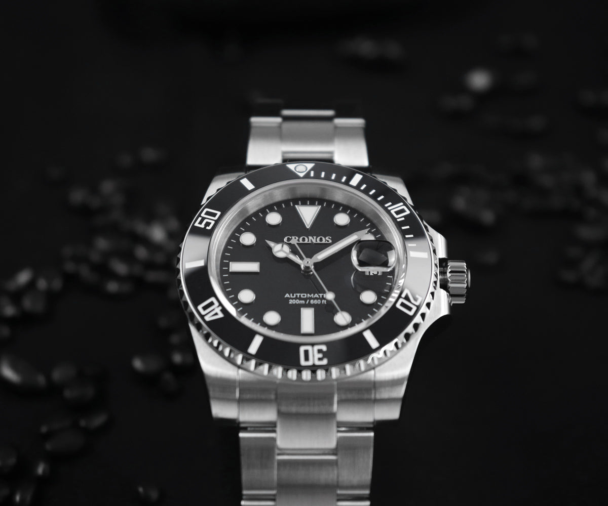 Cronos 2.5x Water Ghost NH35 Dive Watch L6015 with Calendar