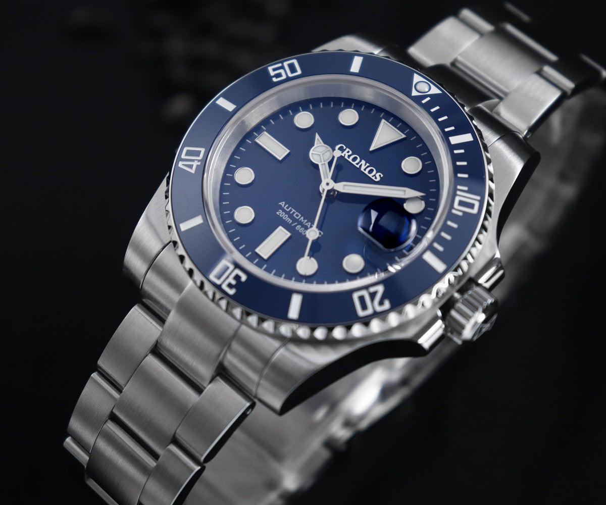 Cronos 2.5x Water Ghost NH35 Dive Watch L6015 with Calendar
