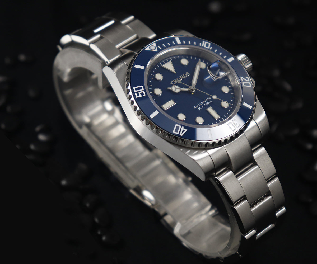 Cronos 2.5x Water Ghost NH35 Dive Watch L6015 with Calendar