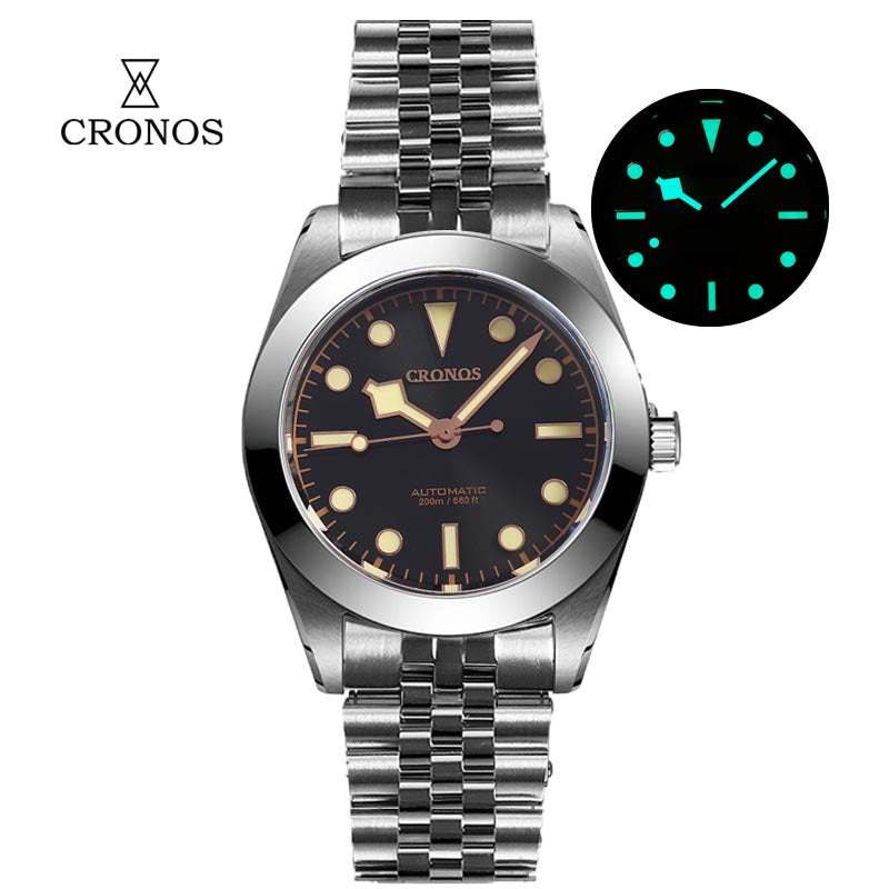 Cronos BB39 PT5000/SW200 Snowflake Automatic Watch L6026-Jubilee Bracelet