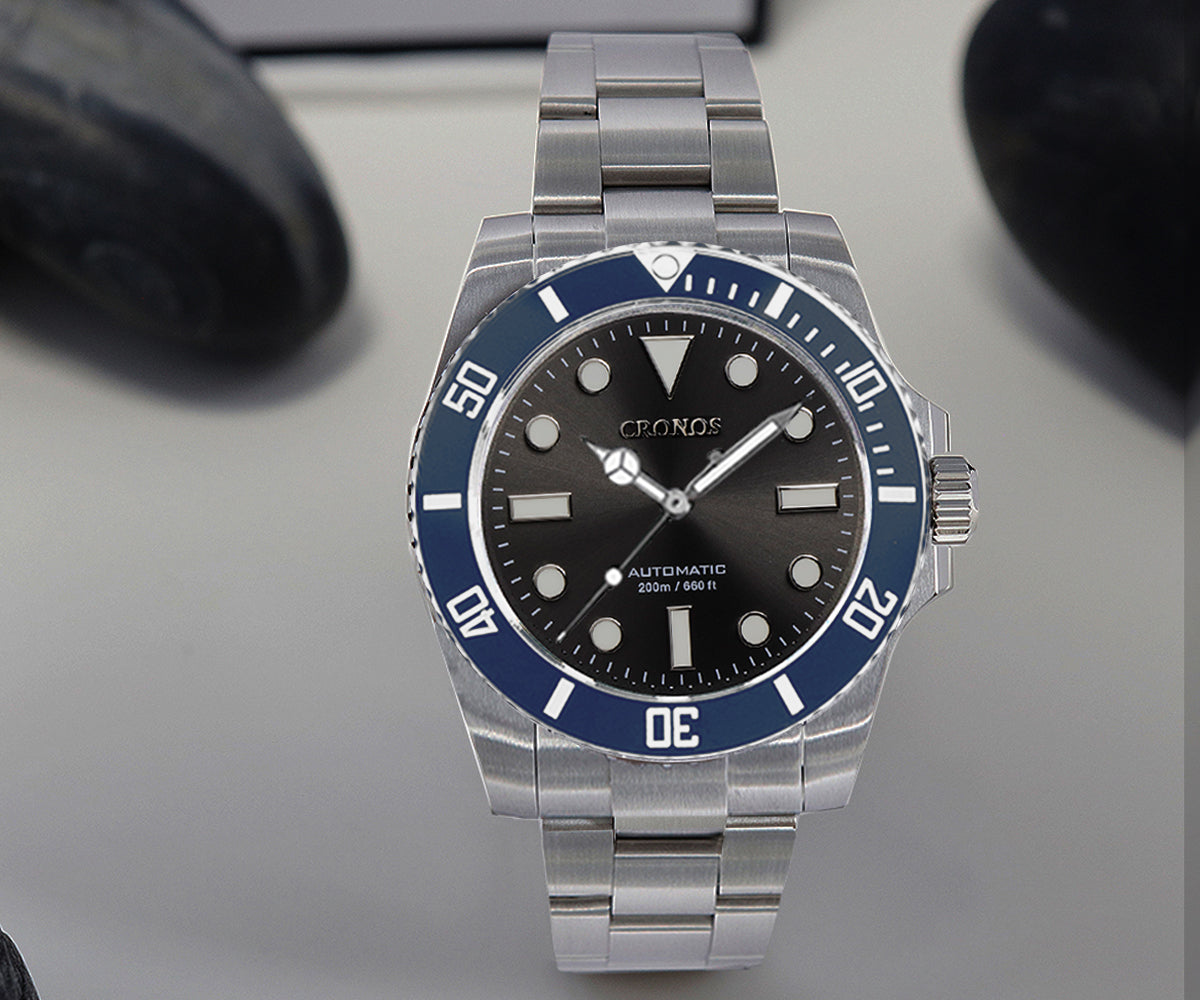 Cronos No Date PT5000 Sub Diver Watch L6005