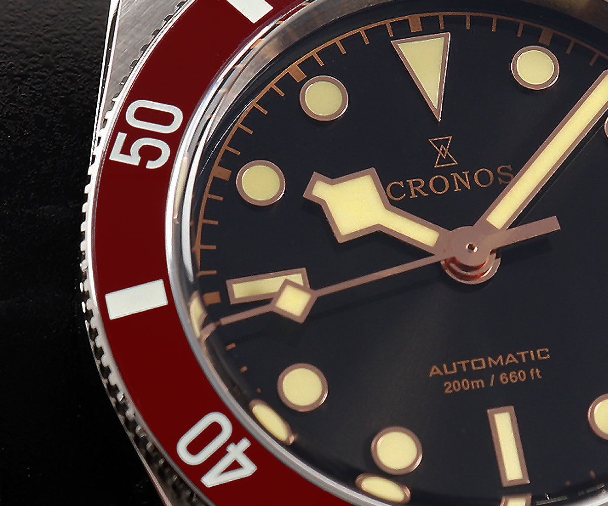 Cronos 37mm BB54 Vintage Diver Automatic Watches L6024 V3