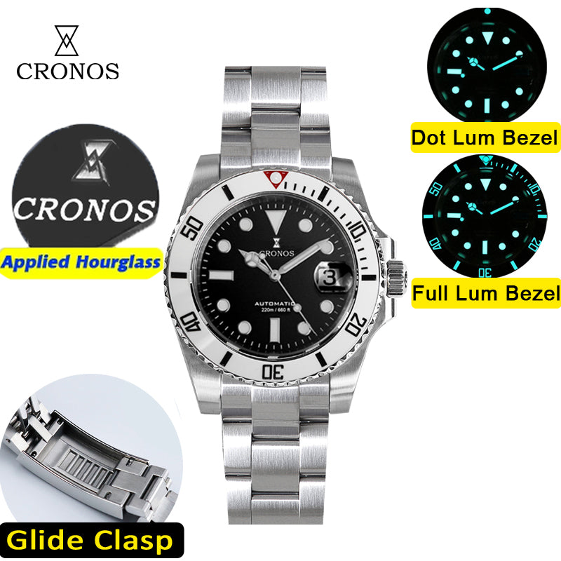 Cronos New 40mm Miyota9015 Diver Men Watches L6045