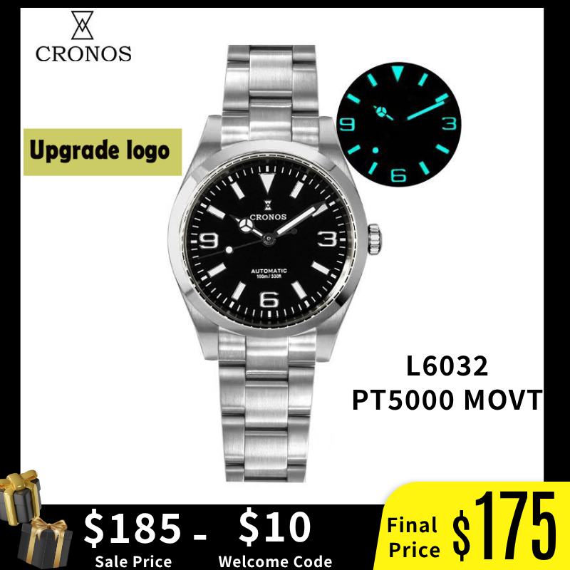 トップス CRONOS Cronos 36mm Explore NH35 Automatic Watch L6019 – Cronos Watch Store