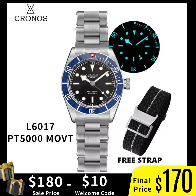 Cronos Luxury Men Watch Diver BB58 Watches L6017 – Cronos Watch Store