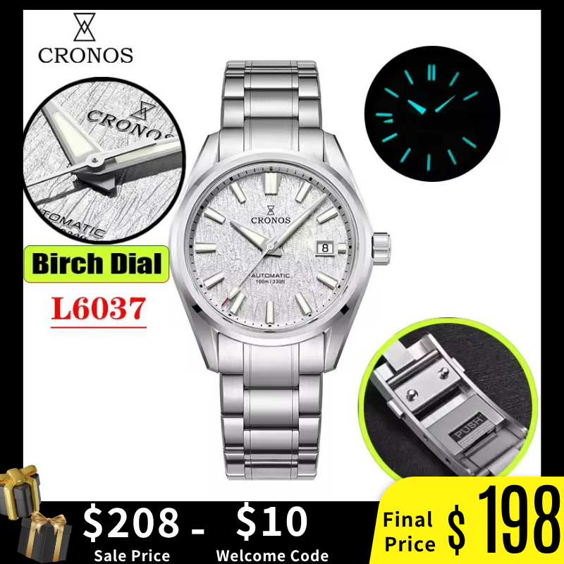 Cronos Men Watch 39mm Automatic Watches L6037M