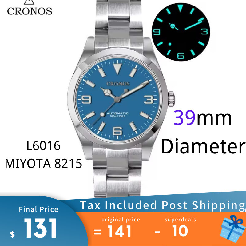 Cronos 39mm Explore Dive Watch L6016