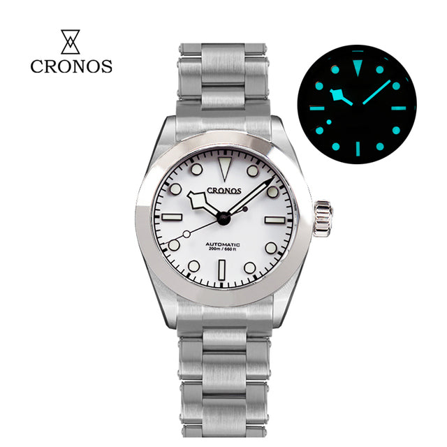 Cronos BB39 PT5000/SW200 Snowflake Automatic Watch L6026-Riveted bracelet