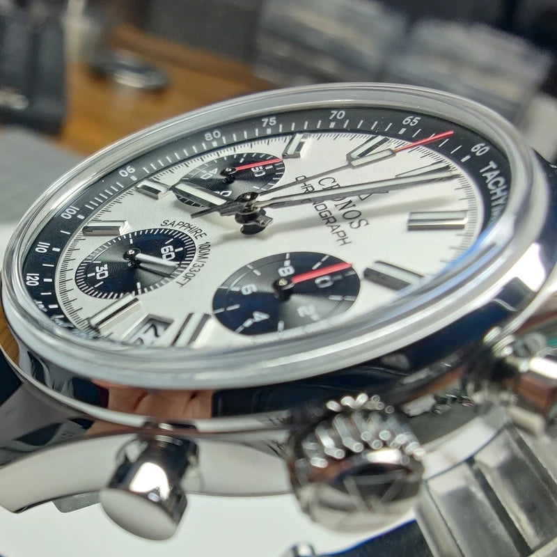 Cronos 38.5mm Chronograph Quartz Men Watch L6035