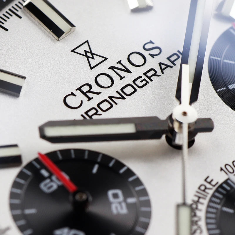Cronos 38.5mm Chronograph Quartz Men Watch L6035