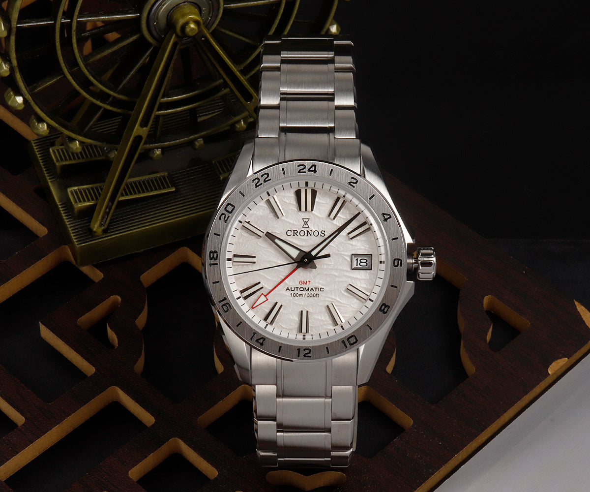 Cronos 39mm GS GMT NH34 Mechanical Men Watch L6029