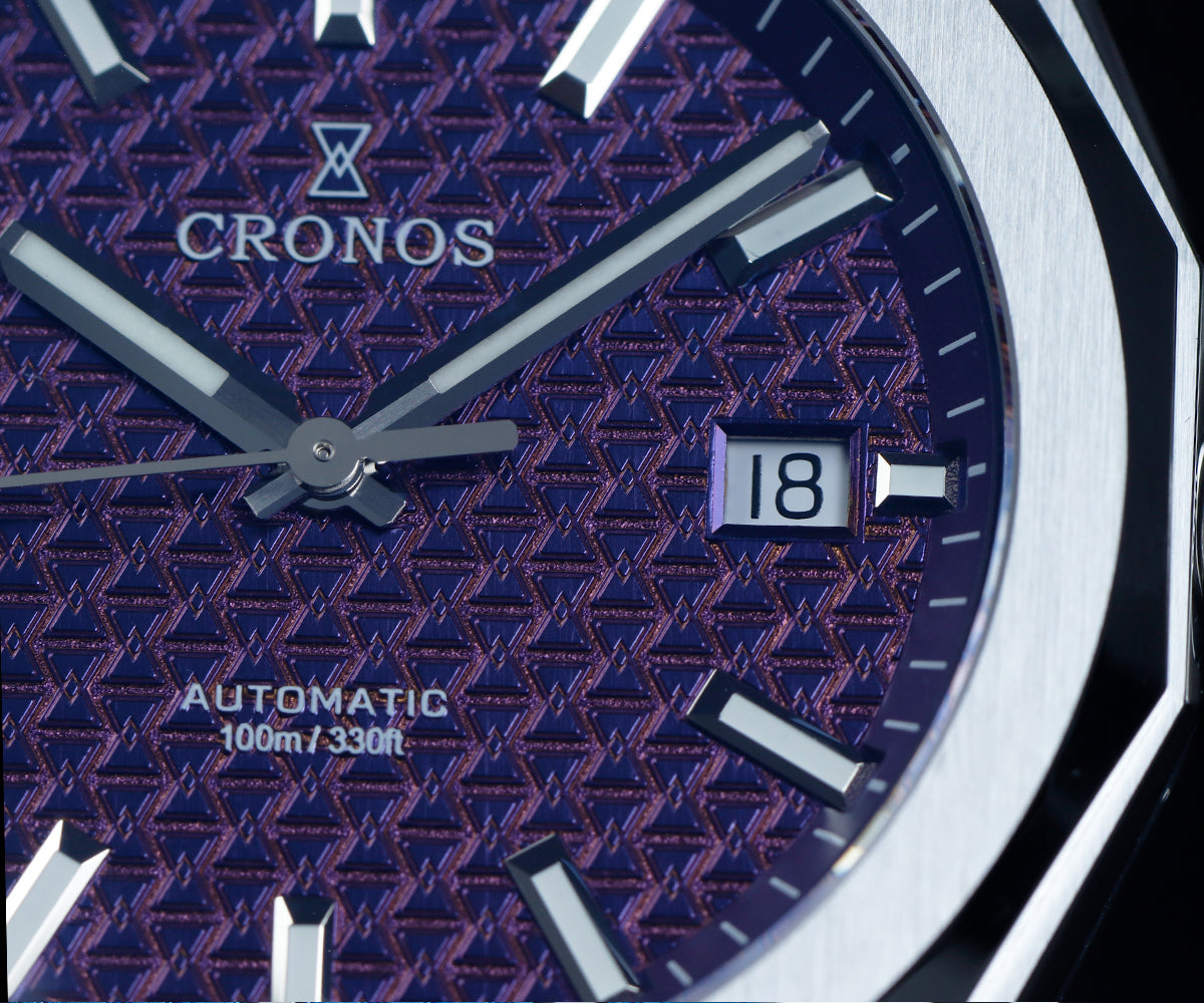 Cronos 39mm Hourglass Dial PT5000 Men Watch L6028 V2
