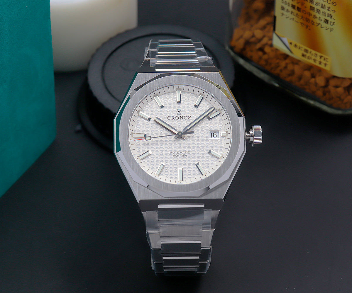 Cronos 39mm Hourglass Dial PT5000 Men Watch L6028 V2
