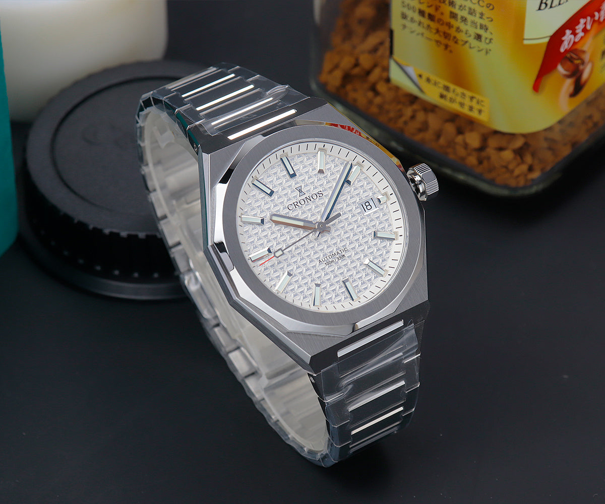 Cronos 39mm Hourglass Dial PT5000 Men Watch L6028 V2