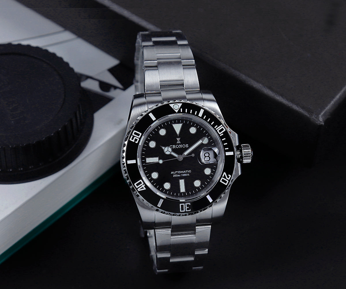 Cronos New 40mm Miyota9015 Diver Men Watches L6045