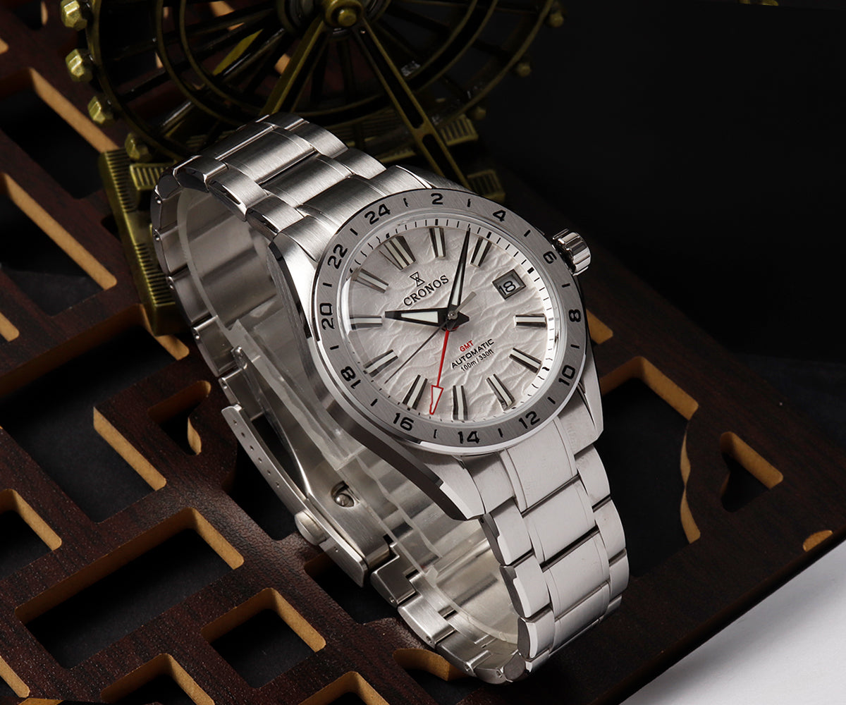Cronos 39mm GS GMT NH34 Mechanical Men Watch L6029