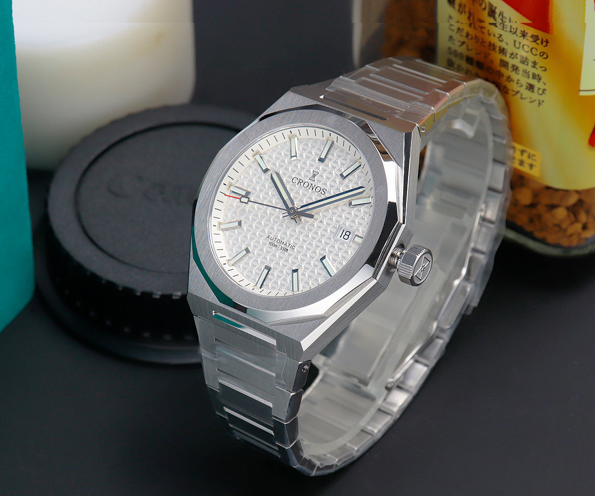 Cronos 39mm Hourglass Dial PT5000 Men Watch L6028 V2