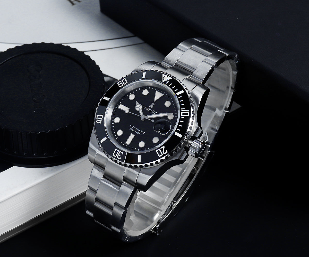 Cronos New 40mm Miyota9015 Diver Men Watches L6045