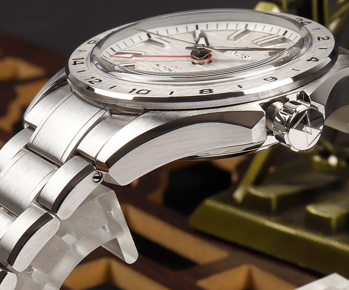 Cronos 39mm GS GMT NH34 Mechanical Men Watch L6029