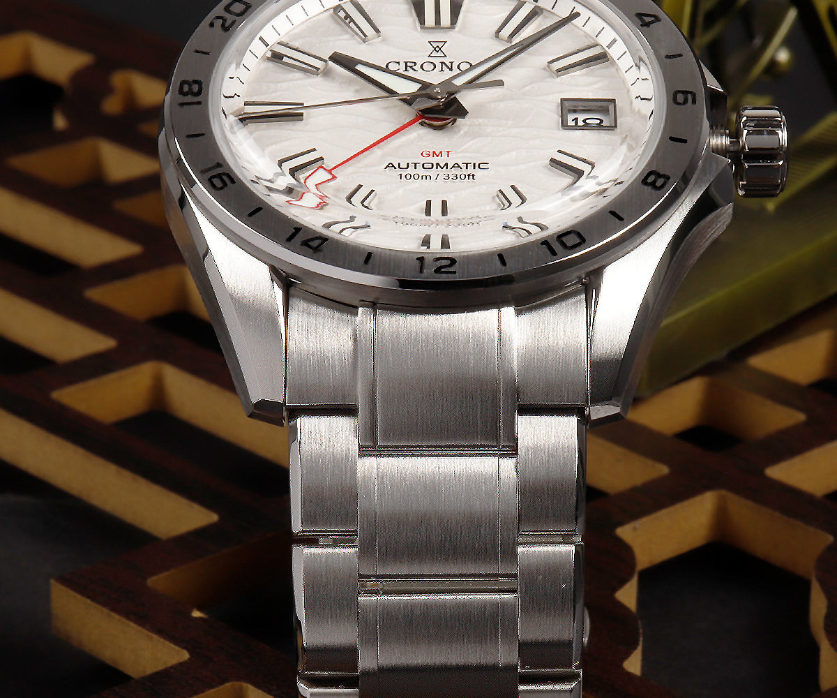 Cronos 39mm GS GMT NH34 Mechanical Men Watch L6029
