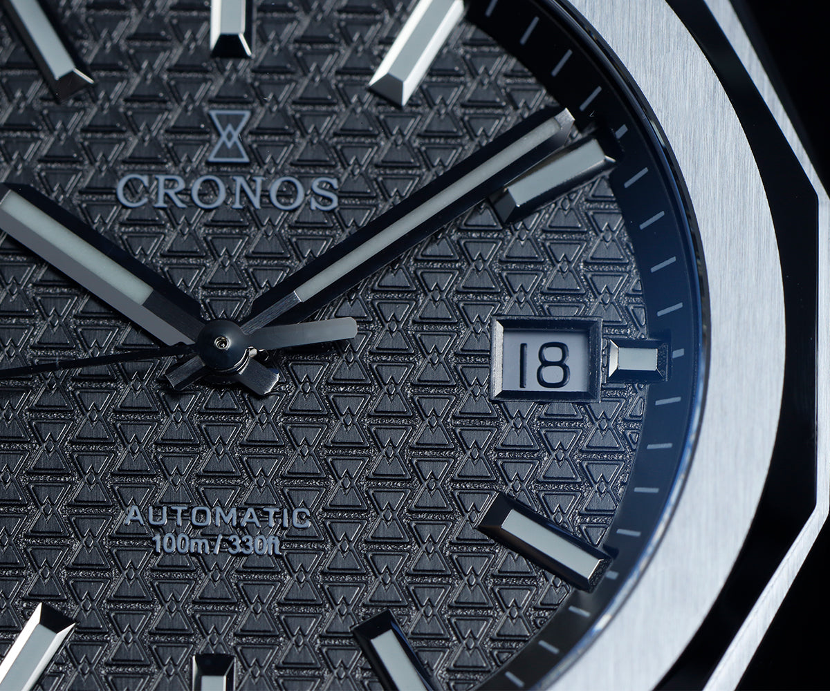 ★★US Warehouse★★Cronos 39mm Hourglass Dial PT5000 Men Watch L6028