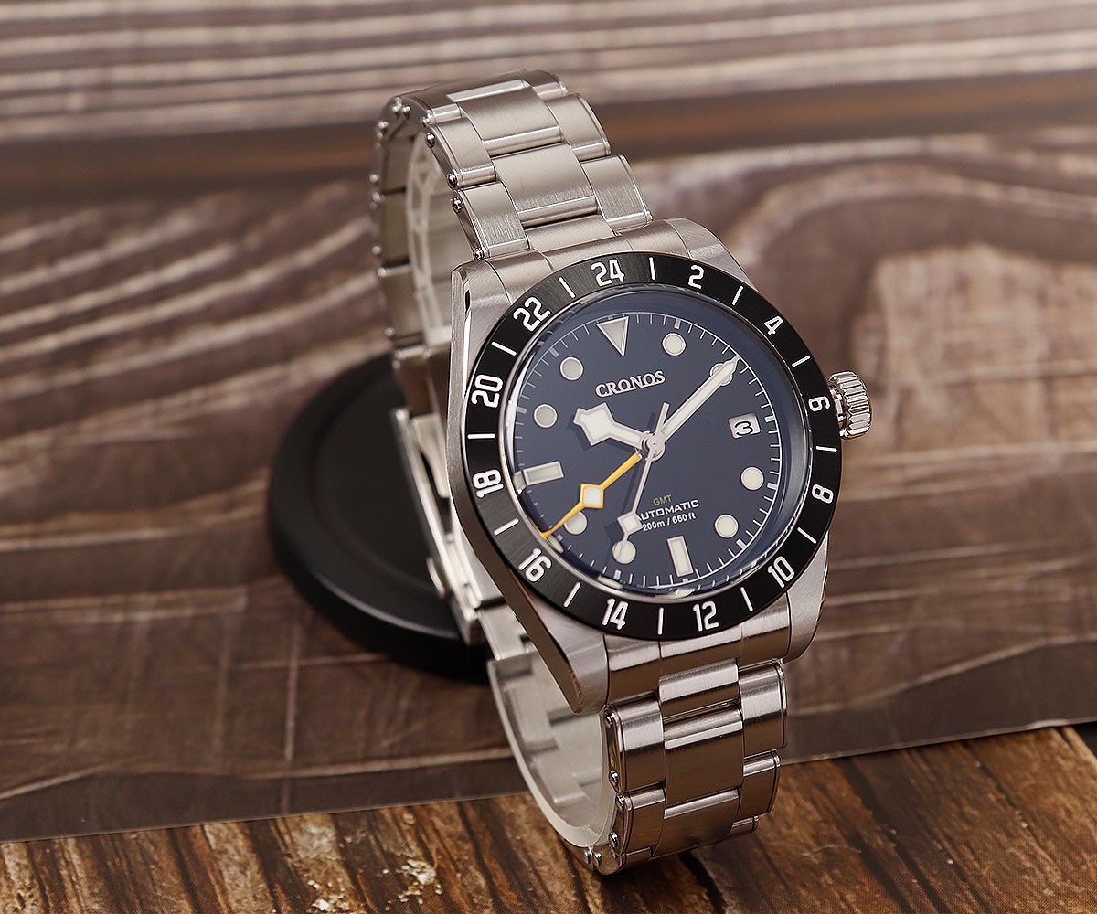 Cronos GMT BB Pro 39mm NH34 Automatic Men Watch L6022