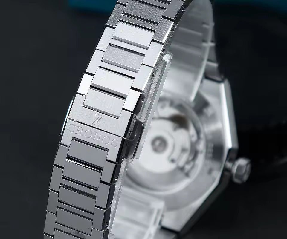 Cronos 2025 Rhombus / Perlage Dial Limited 39mm See-through Caseback L6028 V3