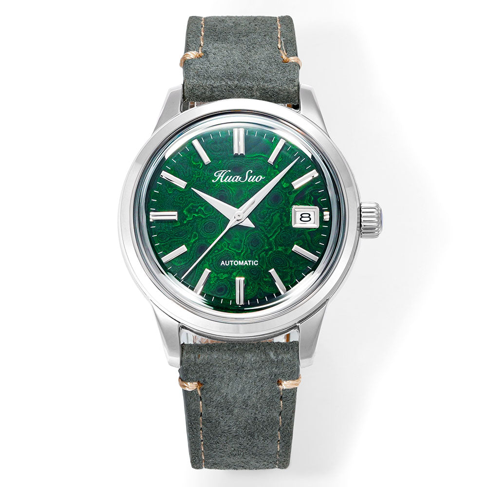 HUASUO 39mm NH35 Men's Handmade Lacquer Dial Watches