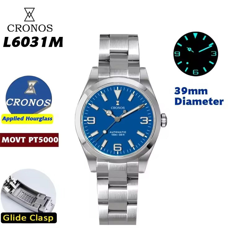 ★★US Warehouse★★Cronos 39mm Explore PT5000 Dive Watch L6031