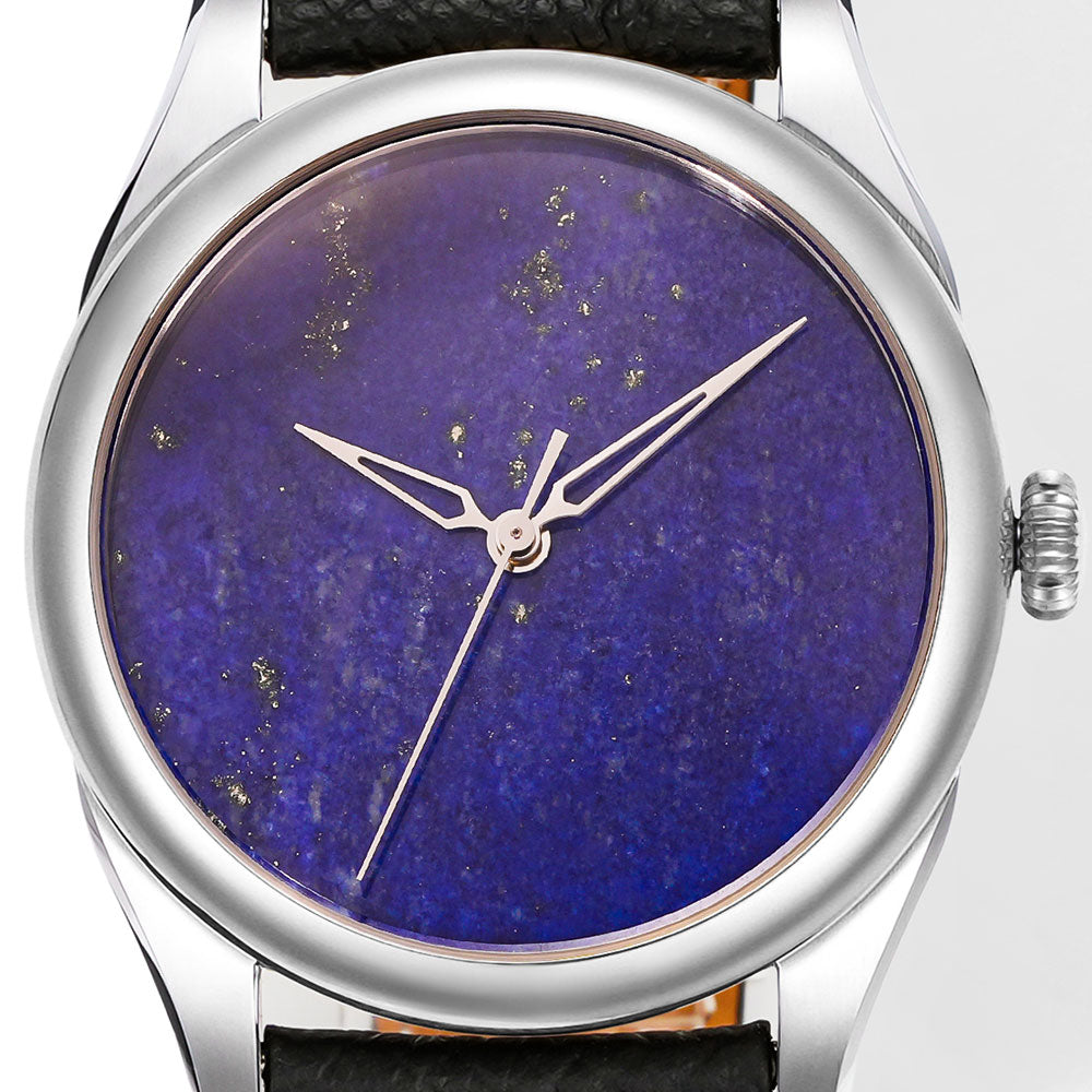 HUASUO New 38mm Business Men Watch Tiger Eye Stone Dial Watch