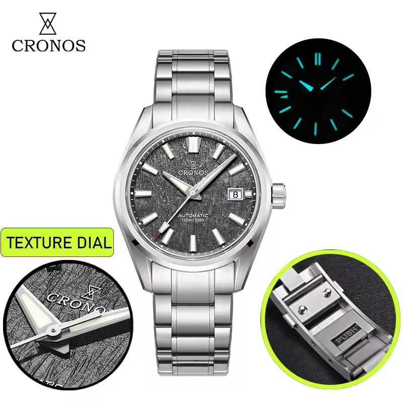 ★★US Warehouse★★Cronos Men Watch 39mm Automatic Watches L6037M
