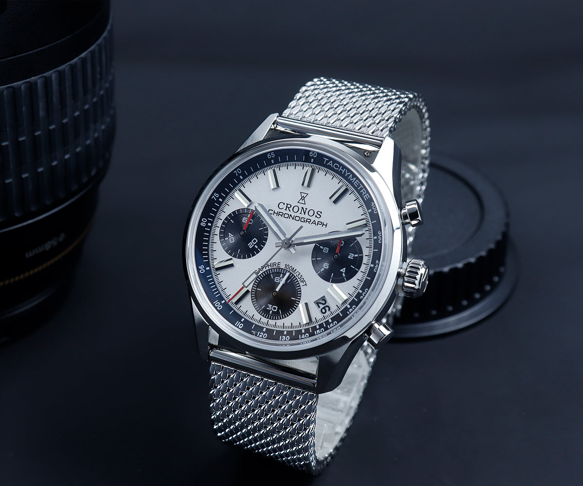 Cronos 38.5mm Chronograph Quartz Men Watch L6035