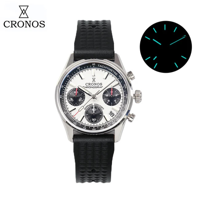 Cronos 38.5mm Chronograph Quartz Men Watch L6035