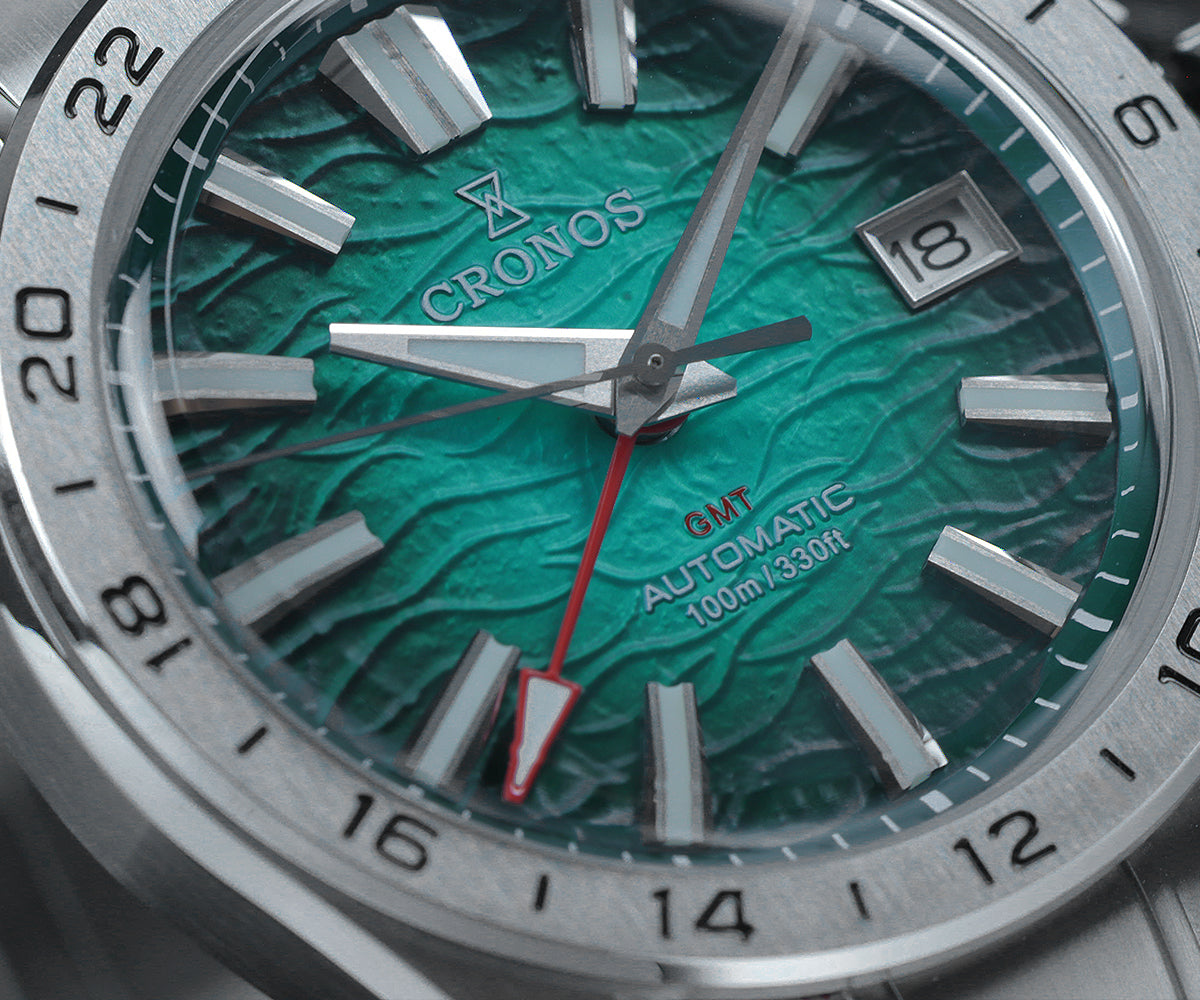 Cronos 39mm GS GMT NH34 Mechanical Men Watch L6029