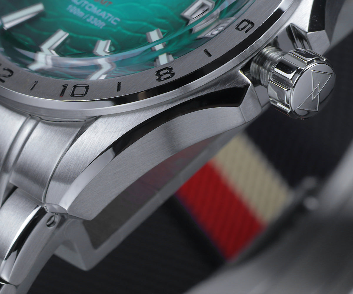 Cronos 39mm GS GMT NH34 Mechanical Men Watch L6029
